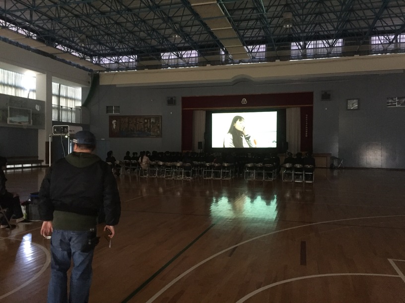 種まく旅人 学校上映（南淡中学校）